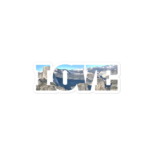 Glacier Point LOVE Bubble-free stickers