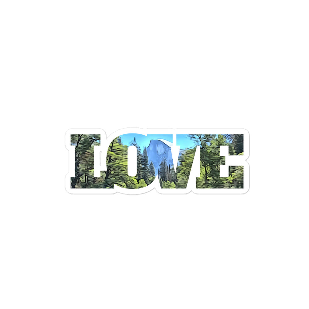 Half Dome LOVE Bubble-free stickers