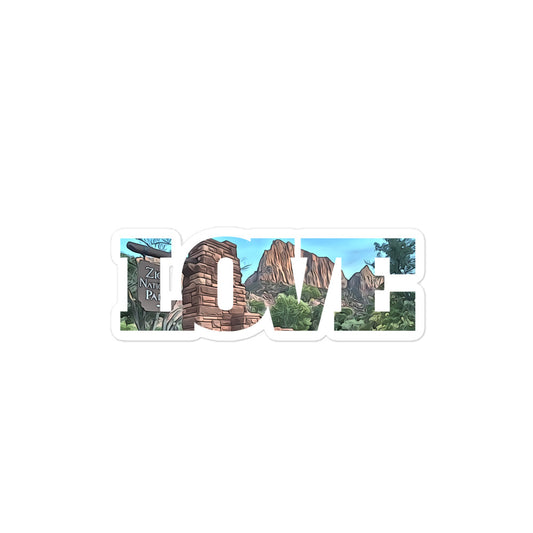 Watchman and Zion Sign LOVE Bubble-free stickers