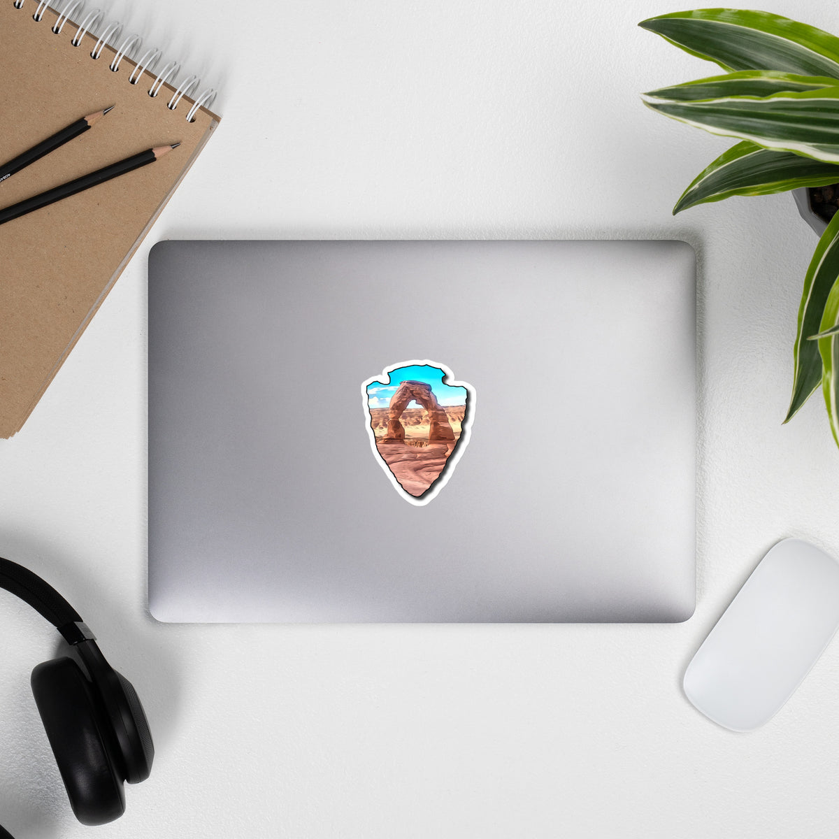 Delicate Arch Arrowhead Bubble-free stickers