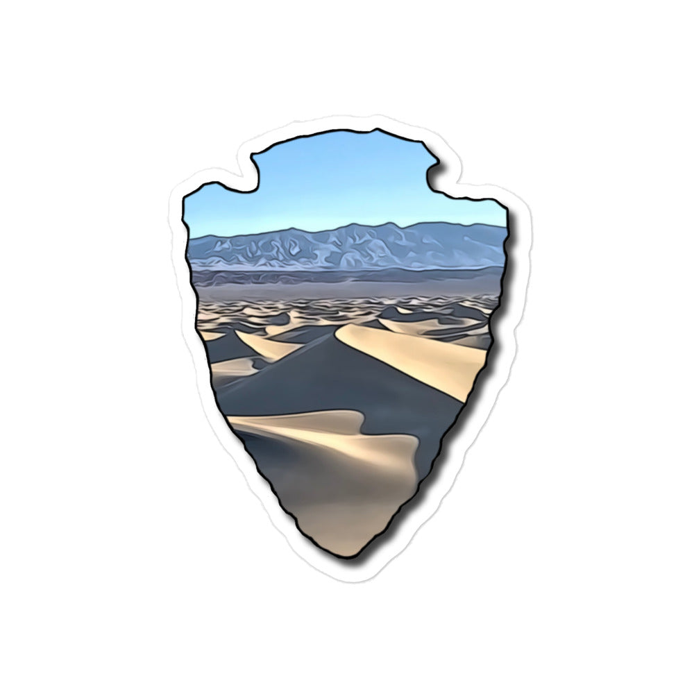 Mesquite Flat Sand Dunes Arrowhead Bubble-free sticker