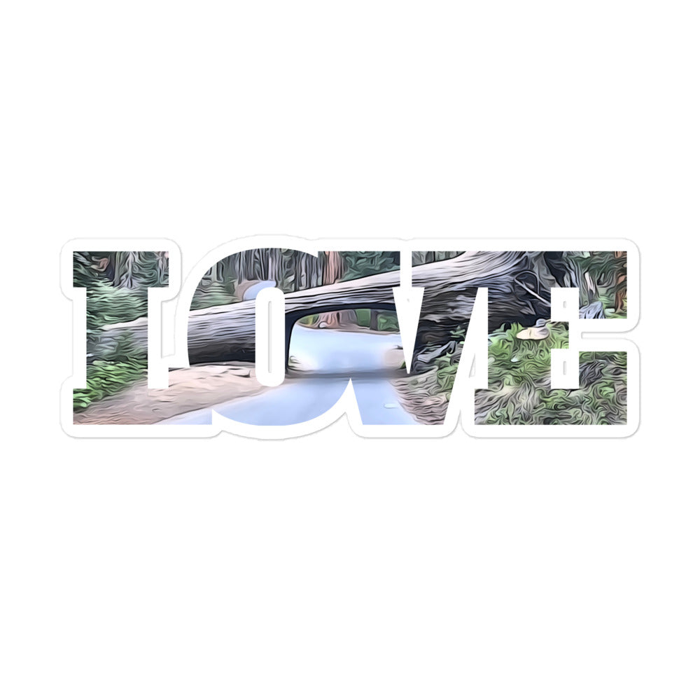 Tunnel Tree LOVE Bubble-free stickers