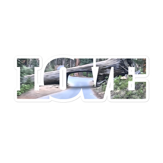 Tunnel Tree LOVE Bubble-free stickers