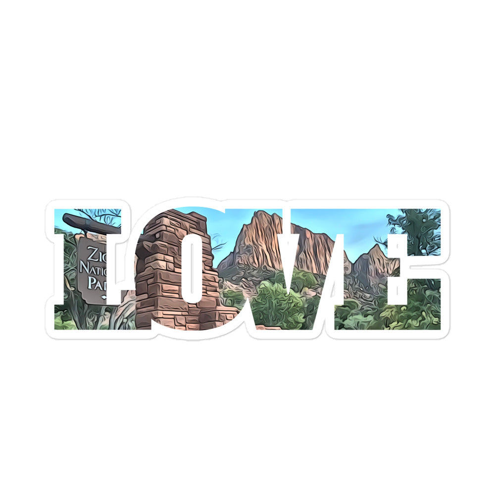 Watchman and Zion Sign LOVE Bubble-free stickers