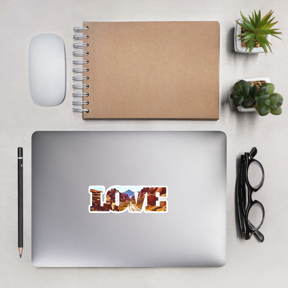 Valley of Fire LOVE Bubble-free stickers