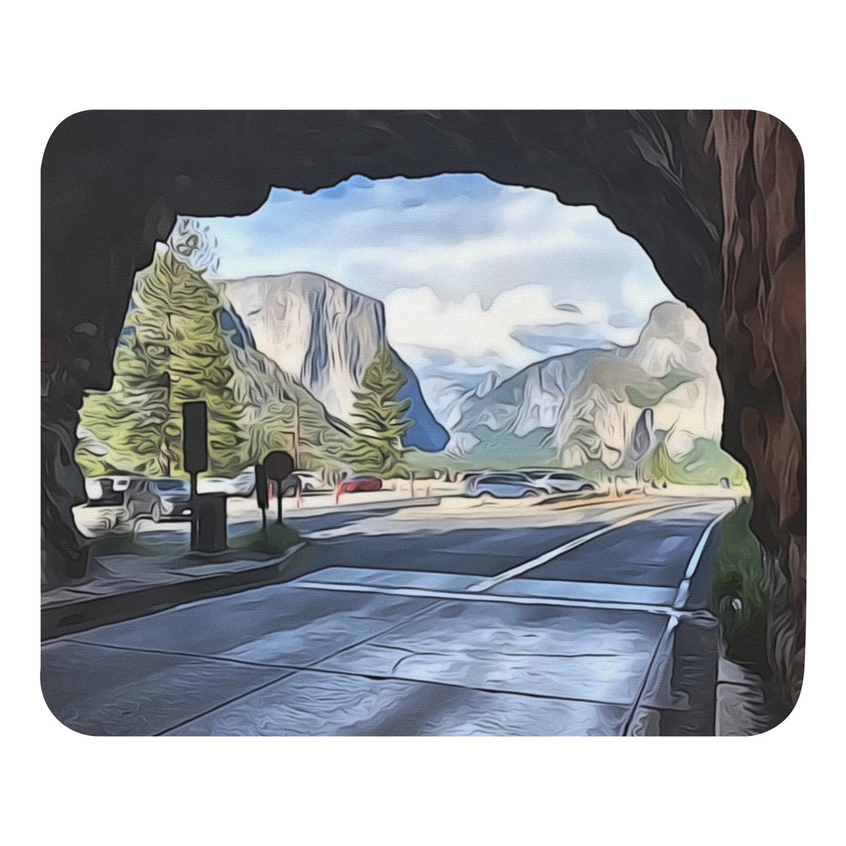 View from the Tunnel at Tunnel View Mouse pad
