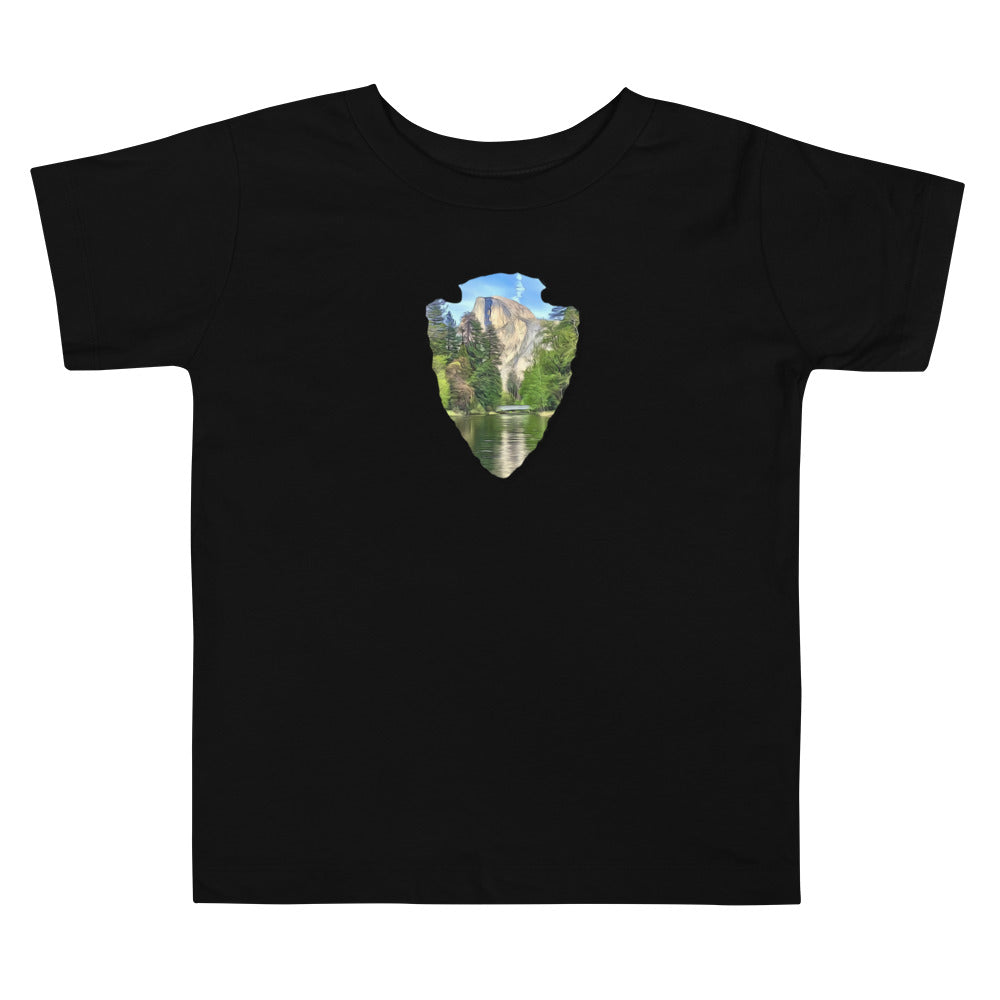 Half Dome with Sentinel Bridge Arrowhead Toddler Short Sleeve Tee