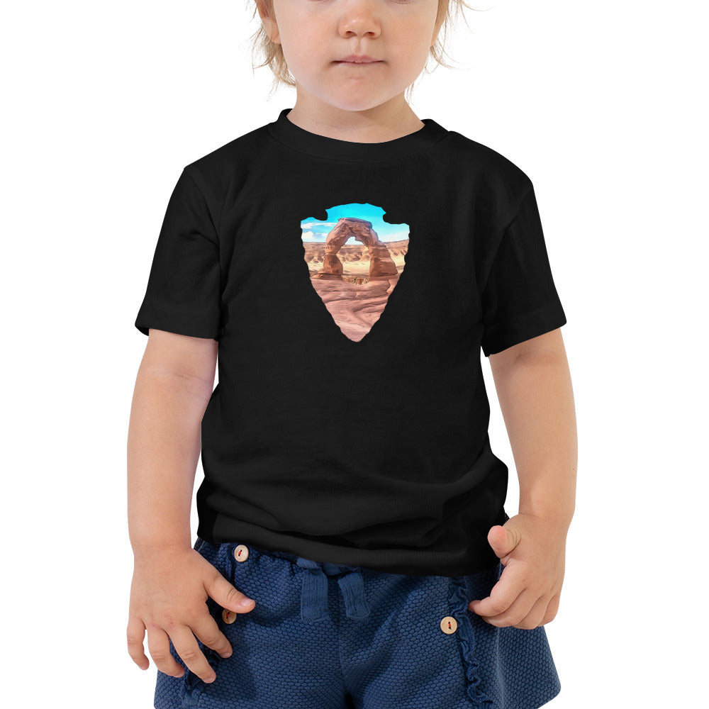 Delicate Arch Arrowhead Toddler Short Sleeve Tee