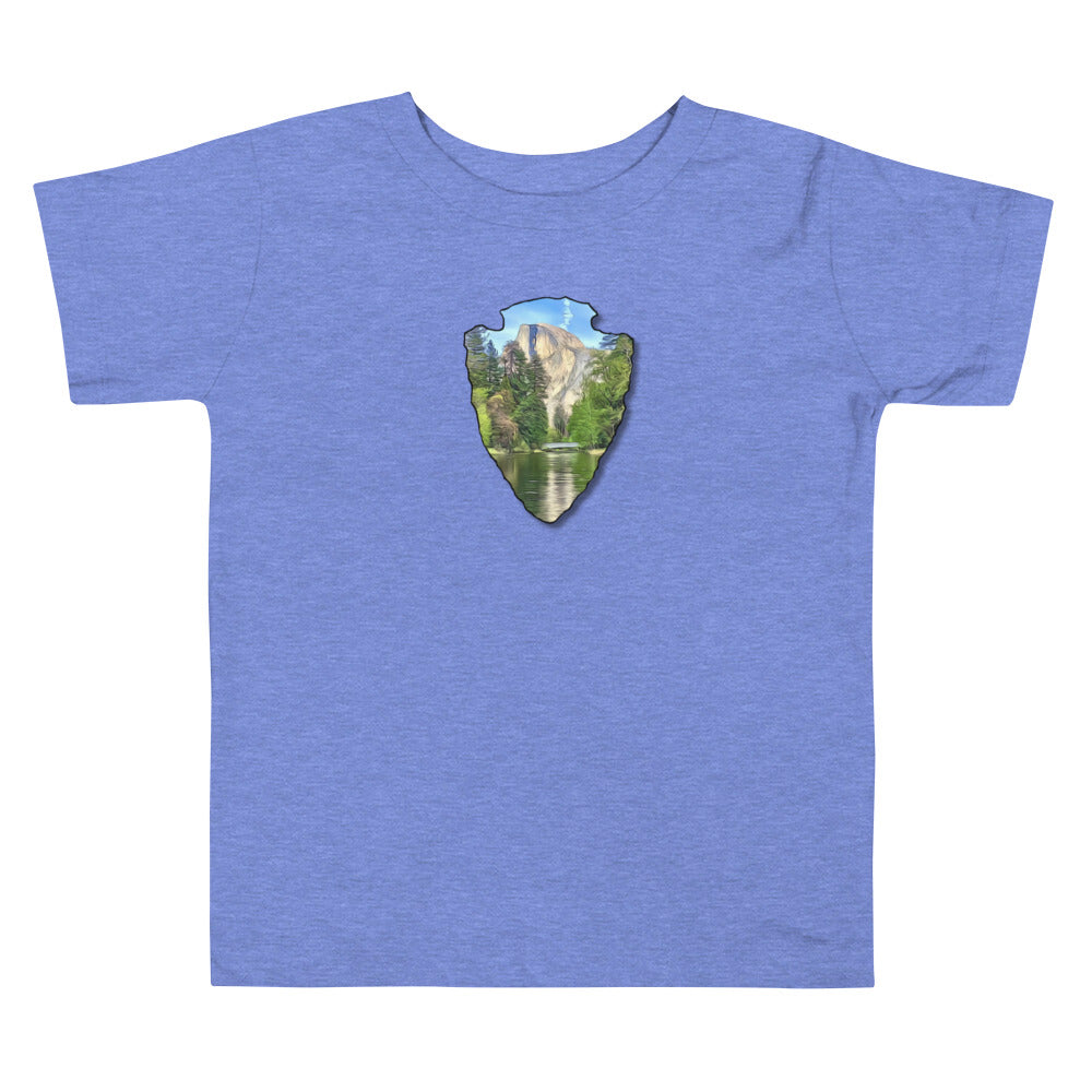 Half Dome with Sentinel Bridge Arrowhead Toddler Short Sleeve Tee