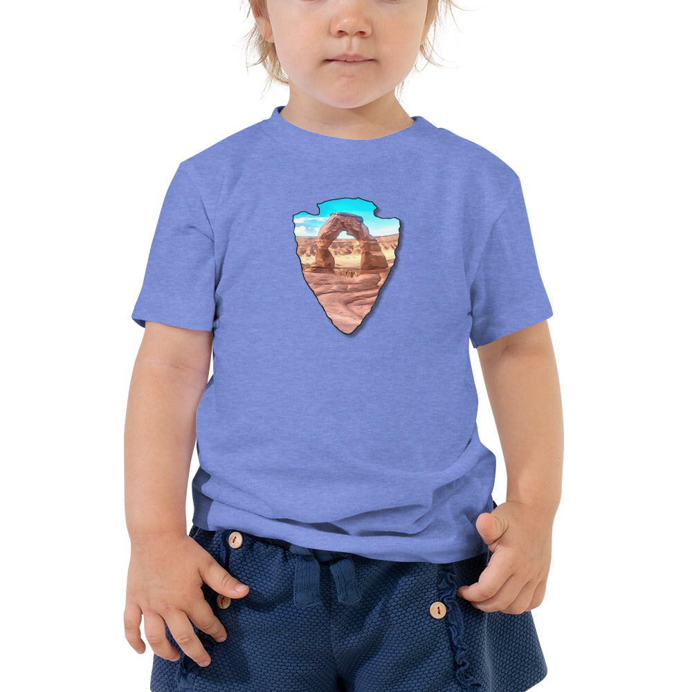 Delicate Arch Arrowhead Toddler Short Sleeve Tee