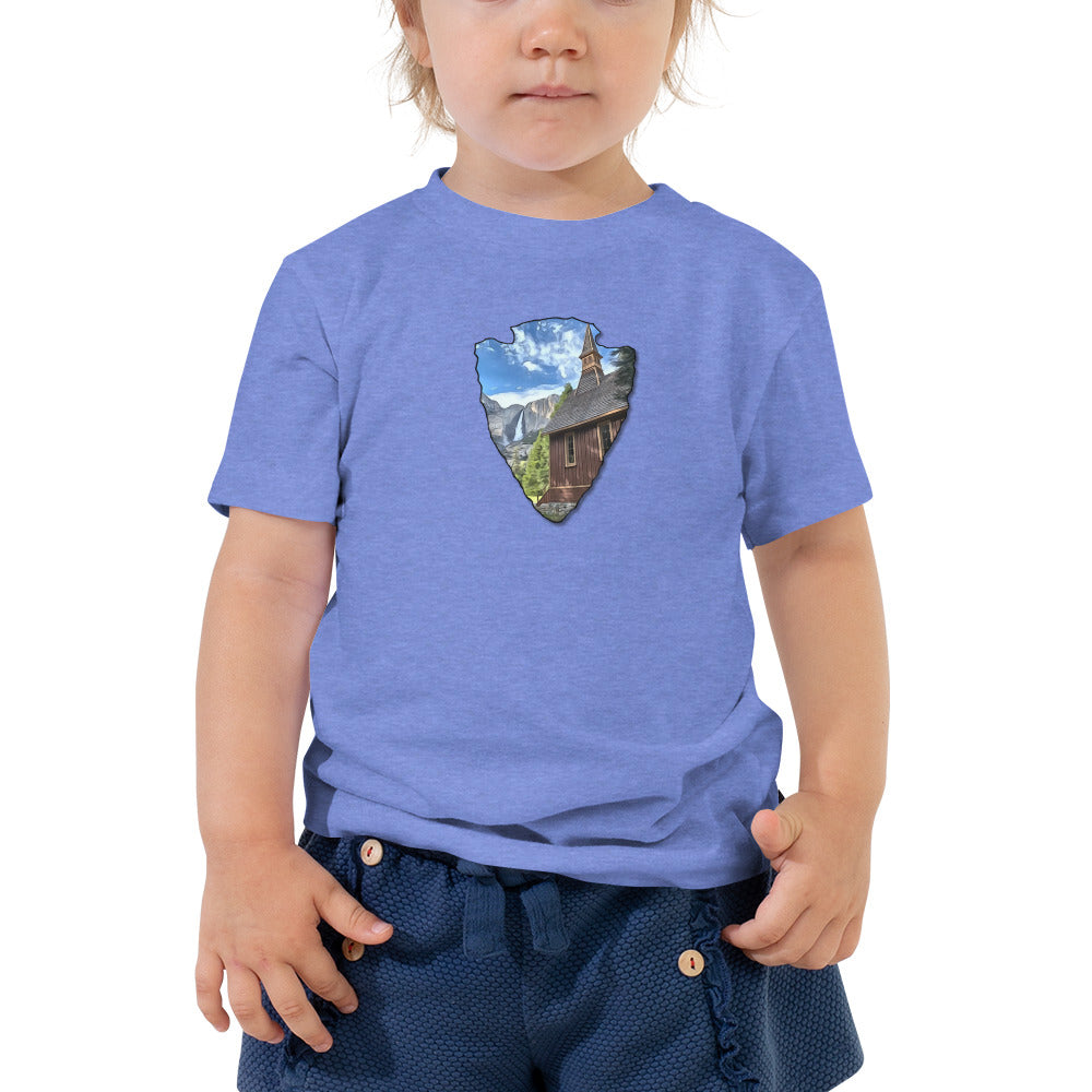 Church and Yosemite Falls Arrowhead Toddler Short Sleeve Tee