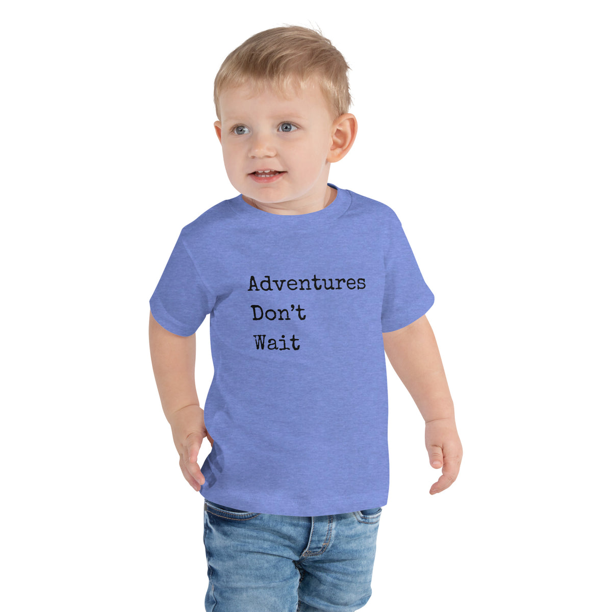 Adventures Don't Wait Toddler Short Sleeve Tee