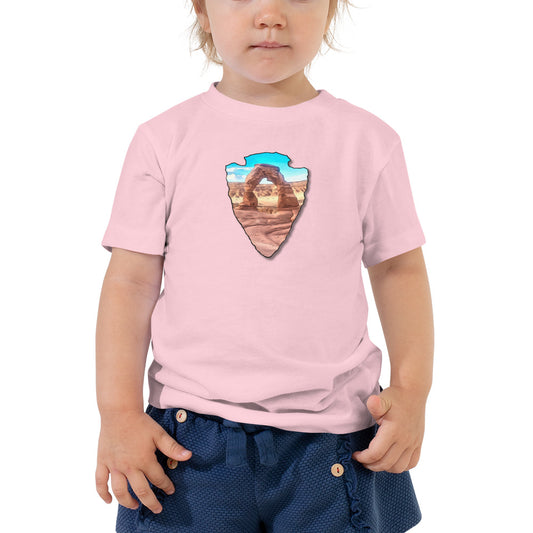 Delicate Arch Arrowhead Toddler Short Sleeve Tee