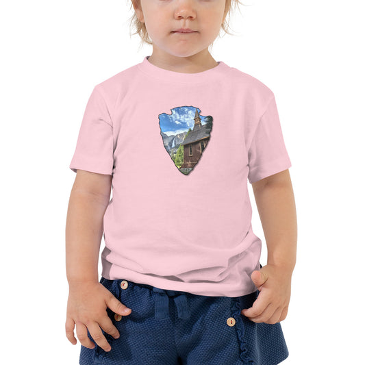 Church and Yosemite Falls Arrowhead Toddler Short Sleeve Tee