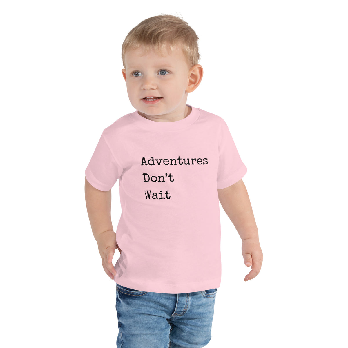 Adventures Don't Wait Toddler Short Sleeve Tee