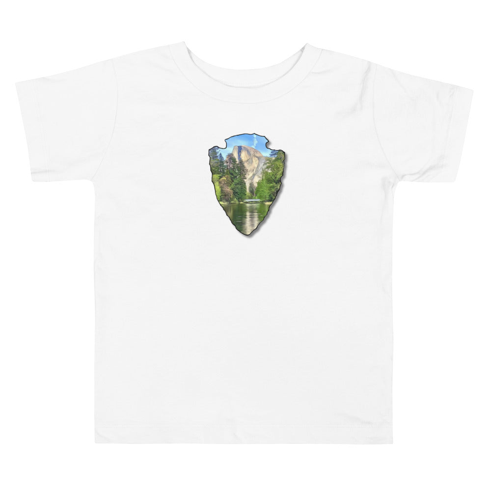 Half Dome with Sentinel Bridge Arrowhead Toddler Short Sleeve Tee