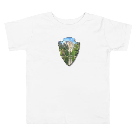 Half Dome with Sentinel Bridge Arrowhead Toddler Short Sleeve Tee