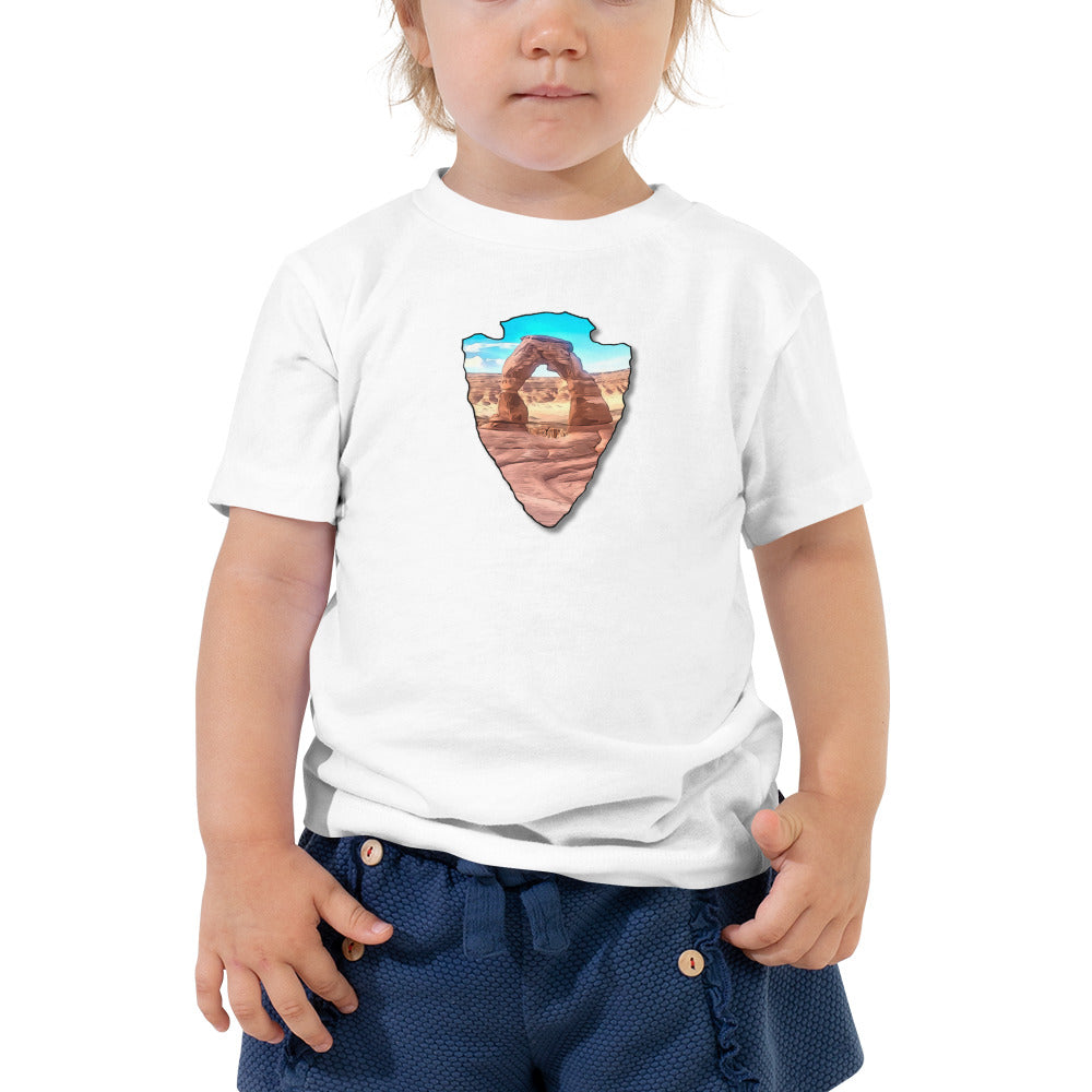 Delicate Arch Arrowhead Toddler Short Sleeve Tee
