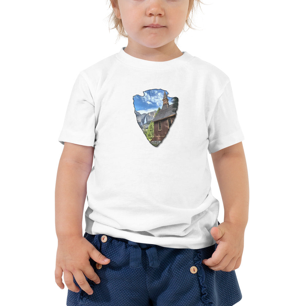 Church and Yosemite Falls Arrowhead Toddler Short Sleeve Tee