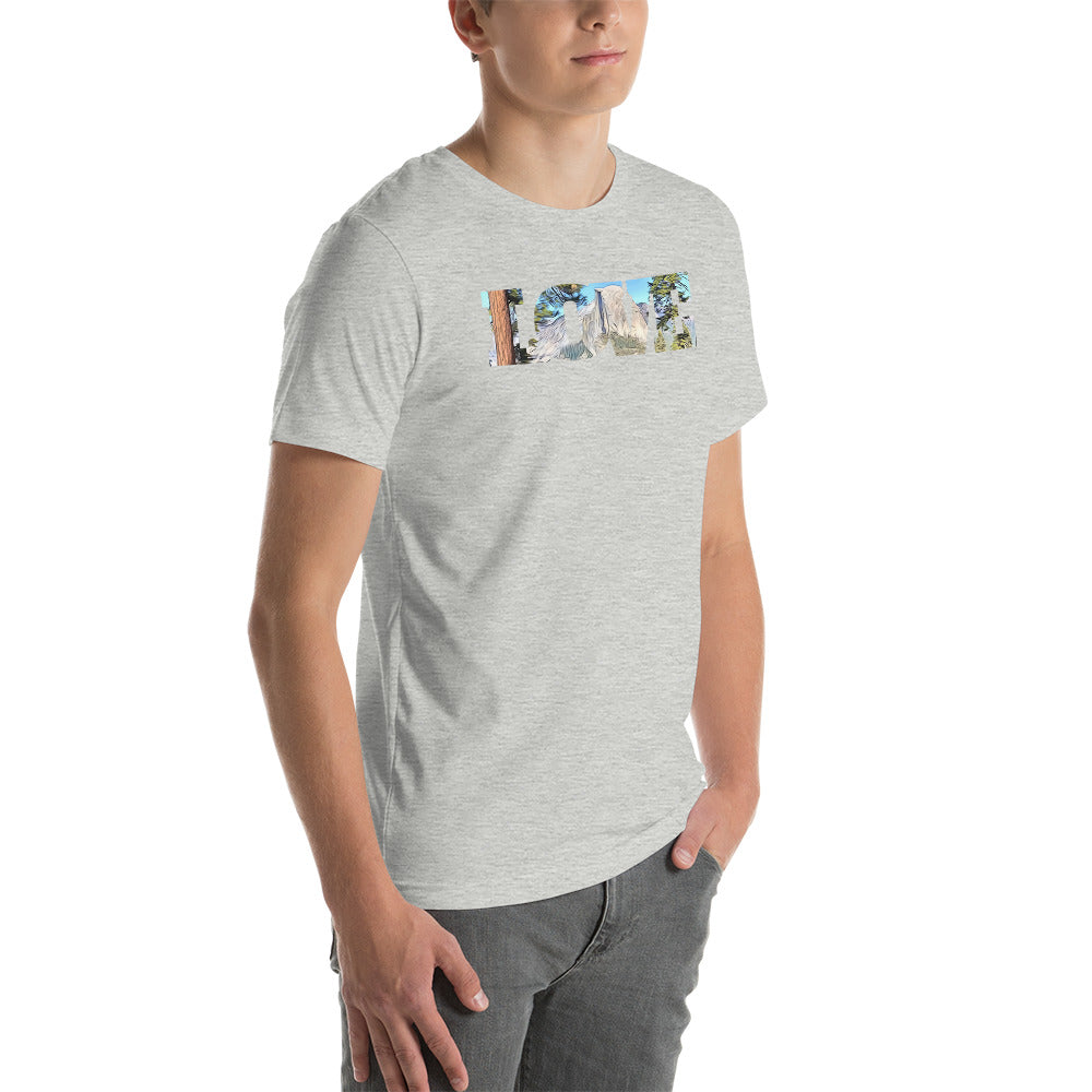 Road to Glacier Point LOVE Unisex t-shirt