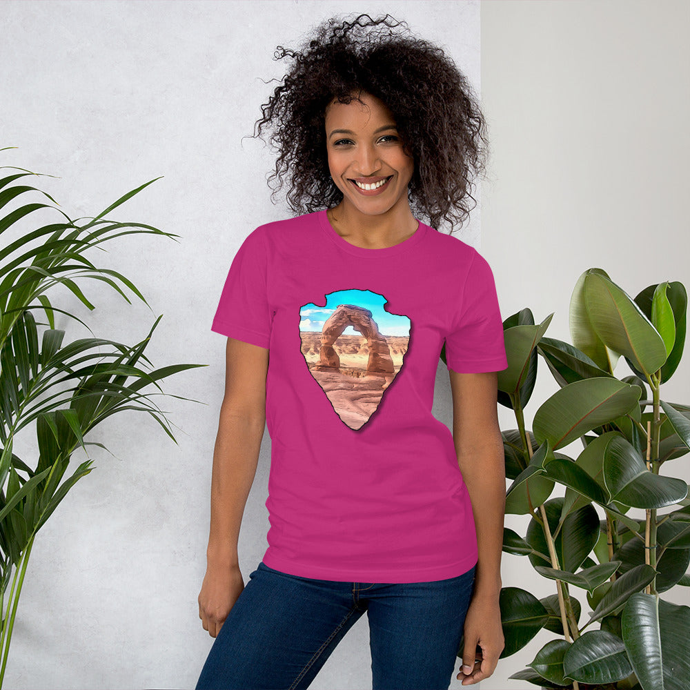 Delicate Arch  Arrowhead Unisex t-shirt