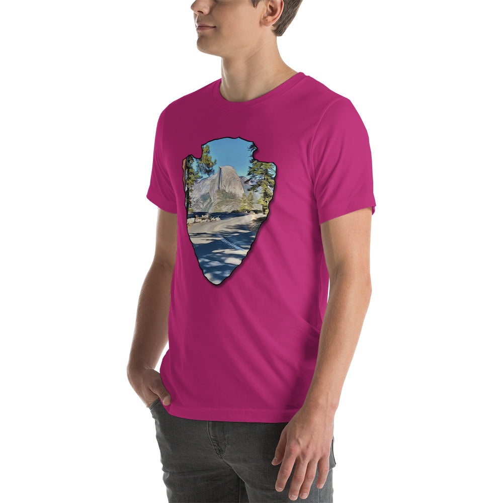 Road to Glacier Point Arrowhead Unisex t-shirt