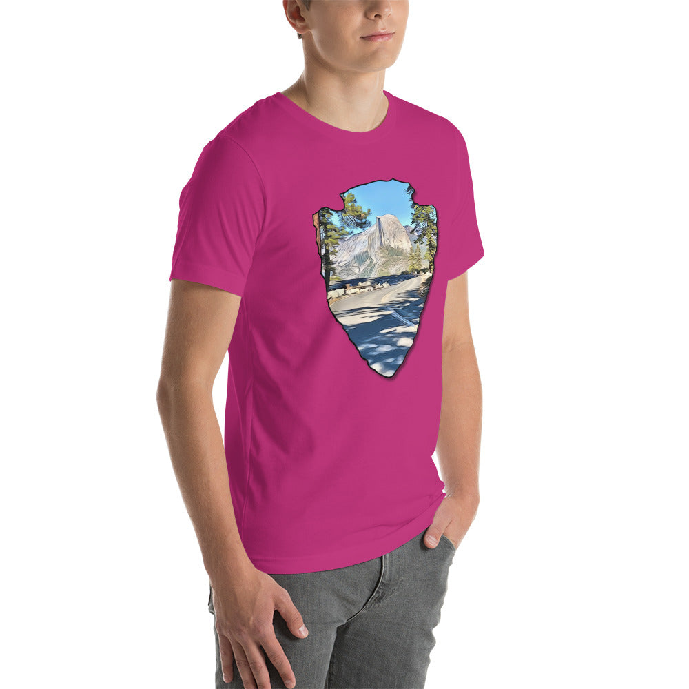 Road to Glacier Point Arrowhead Unisex t-shirt