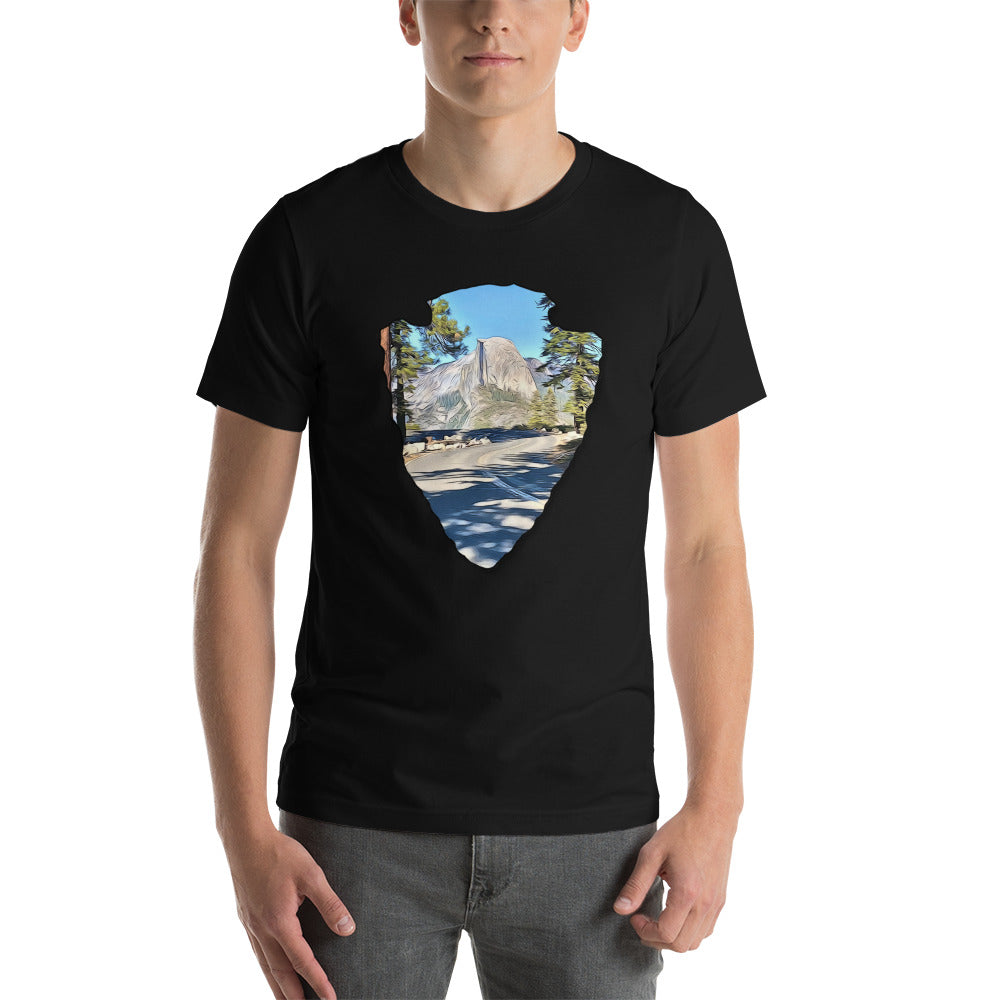 Road to Glacier Point Arrowhead Unisex t-shirt