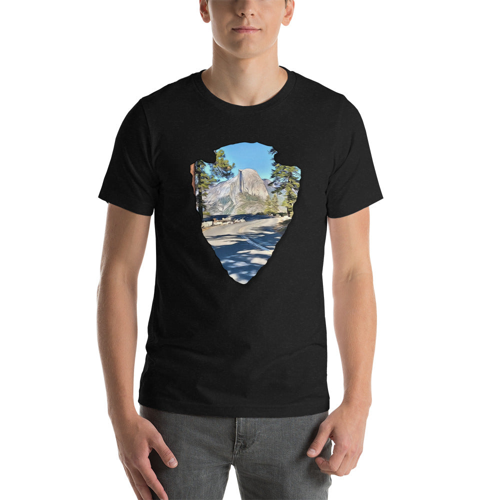 Road to Glacier Point Arrowhead Unisex t-shirt