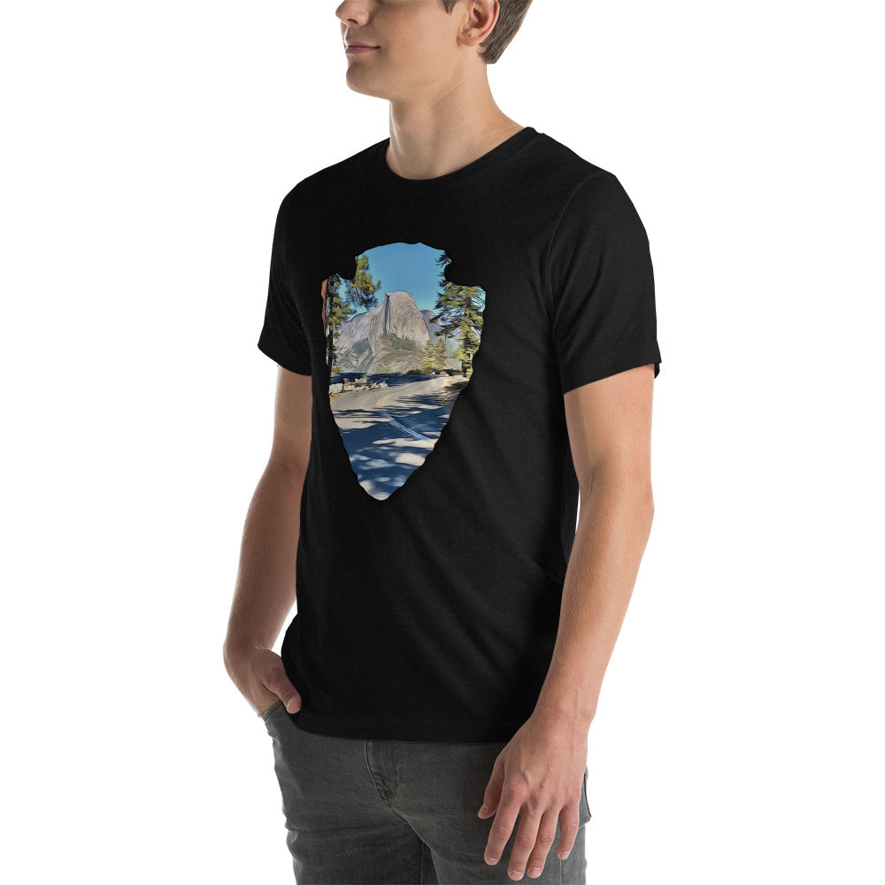 Road to Glacier Point Arrowhead Unisex t-shirt