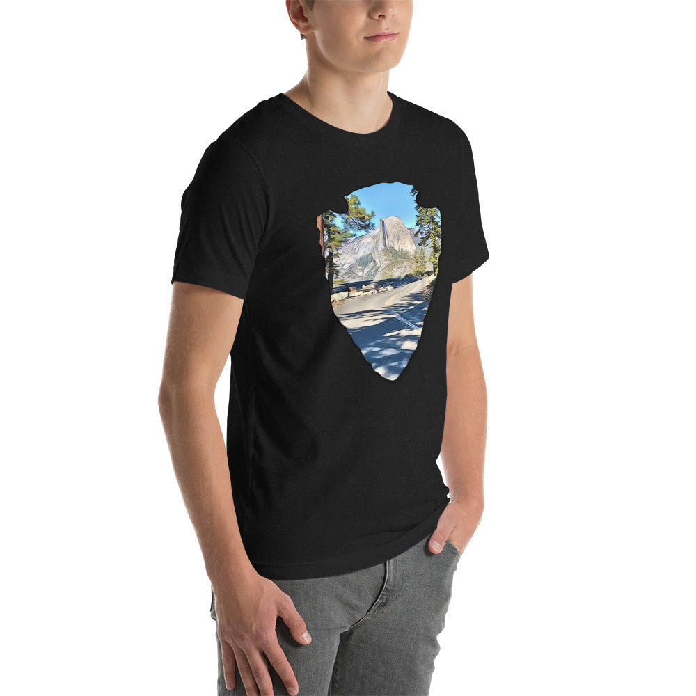 Road to Glacier Point Arrowhead Unisex t-shirt