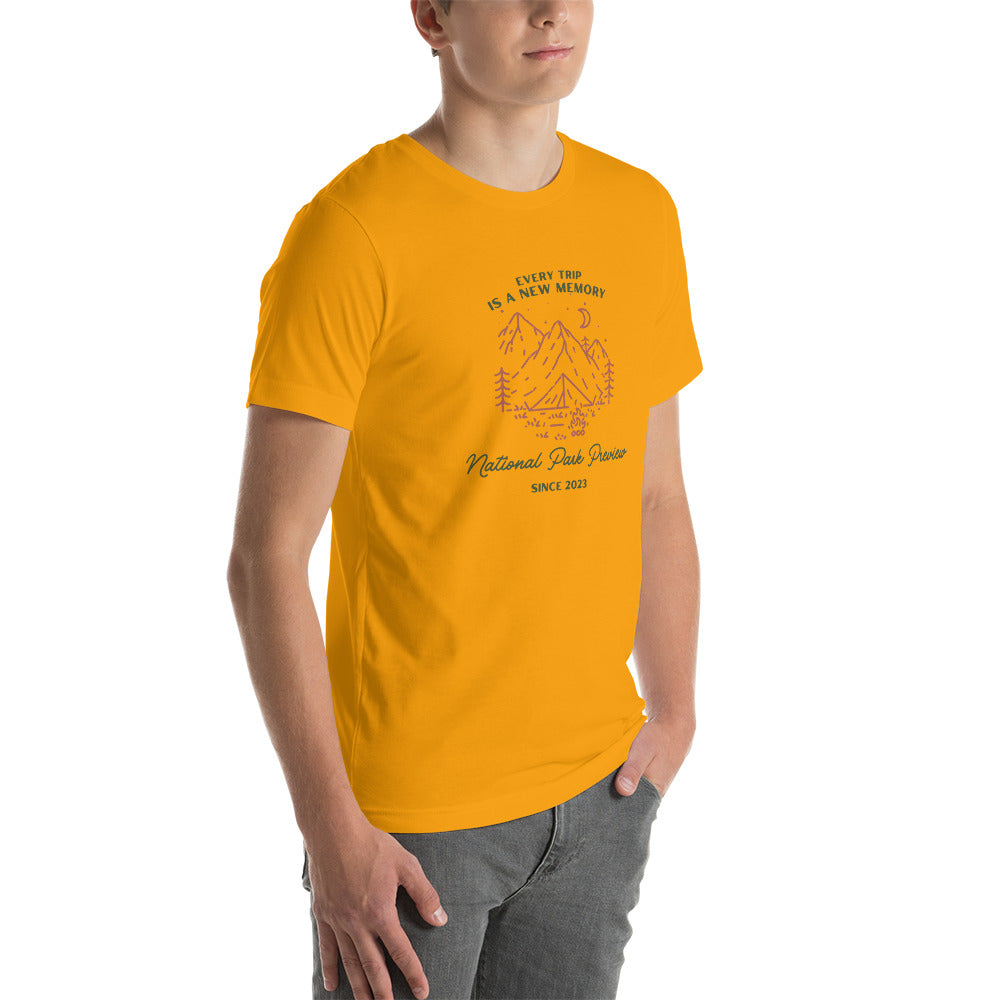 Every Trip is a New Memory Unisex t-shirt