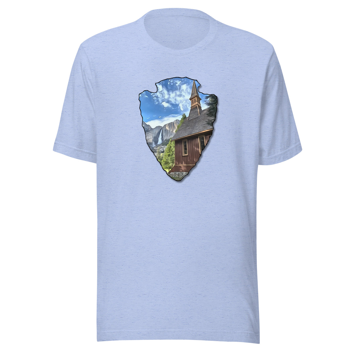Church and Yosemite Falls Arrowhead Unisex t-shirt