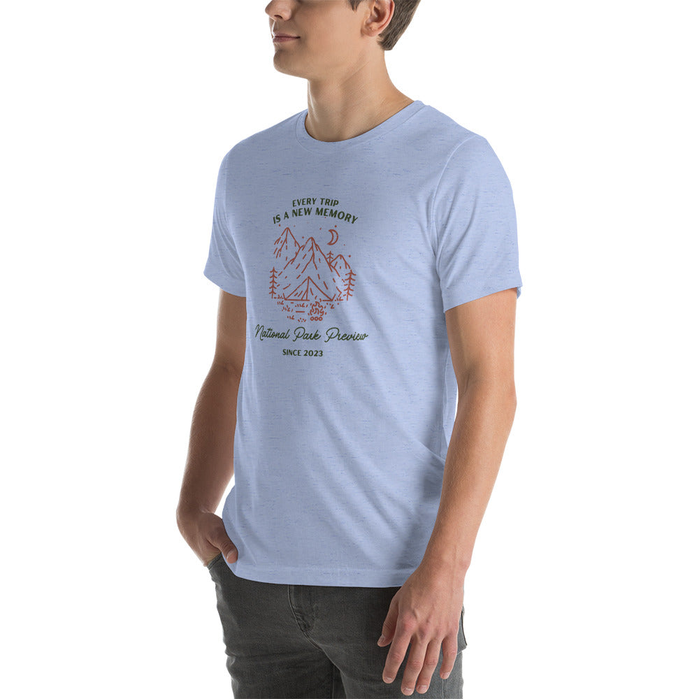 Every Trip is a New Memory Unisex t-shirt