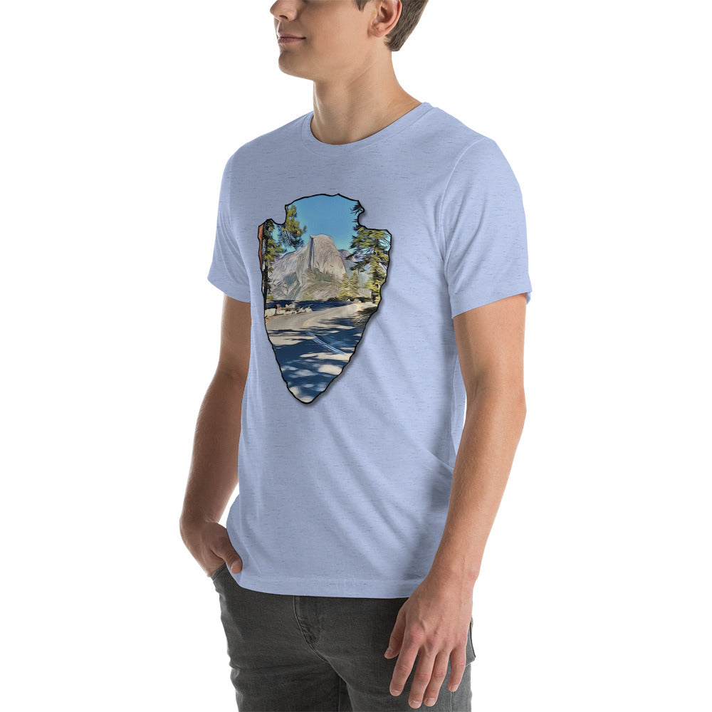 Road to Glacier Point Arrowhead Unisex t-shirt