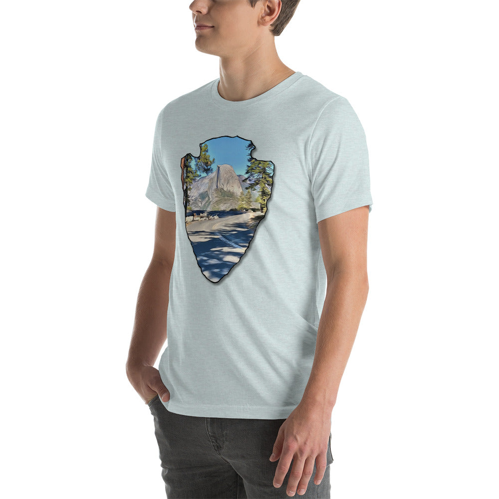 Road to Glacier Point Arrowhead Unisex t-shirt