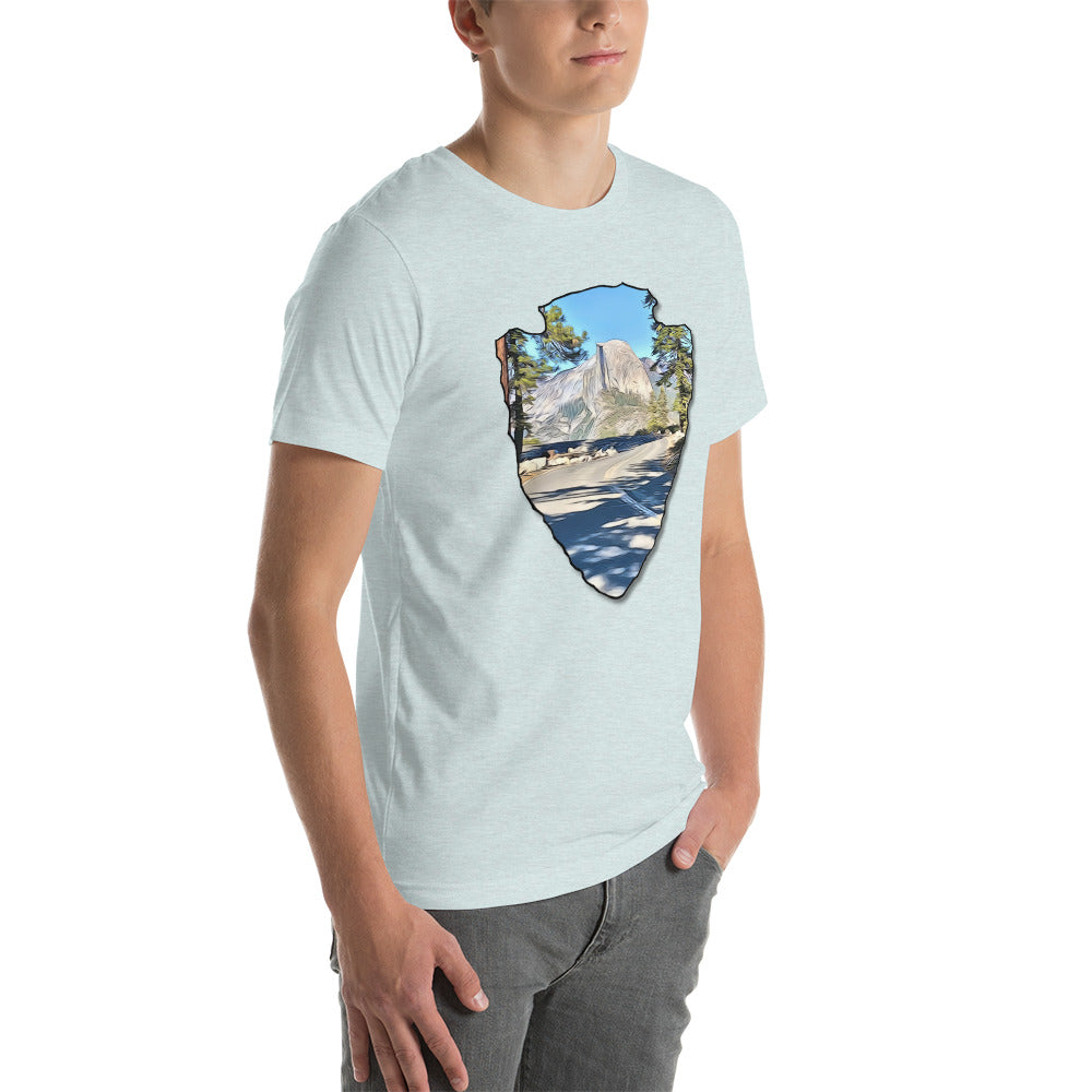 Road to Glacier Point Arrowhead Unisex t-shirt
