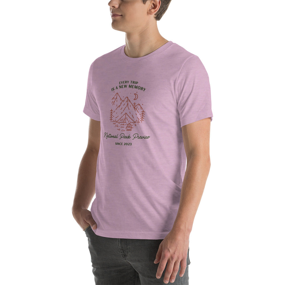 Every Trip is a New Memory Unisex t-shirt