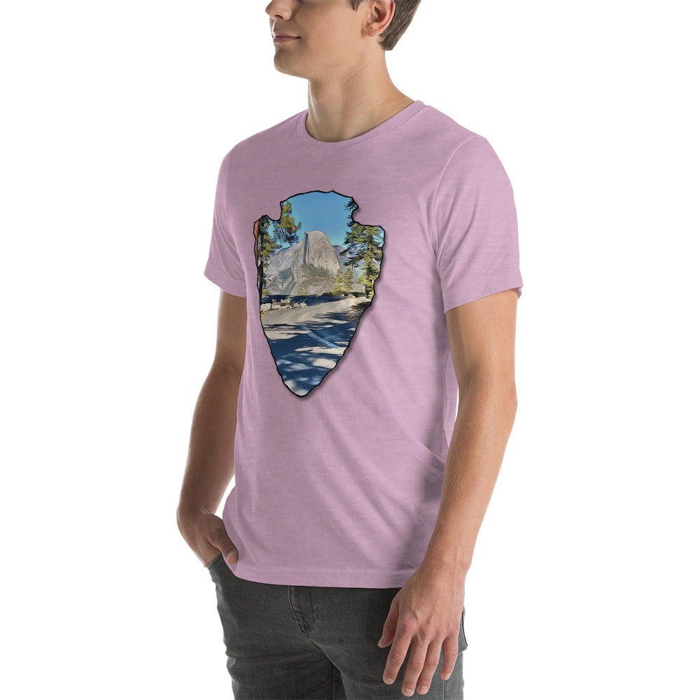 Road to Glacier Point Arrowhead Unisex t-shirt