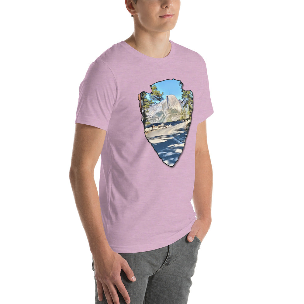Road to Glacier Point Arrowhead Unisex t-shirt