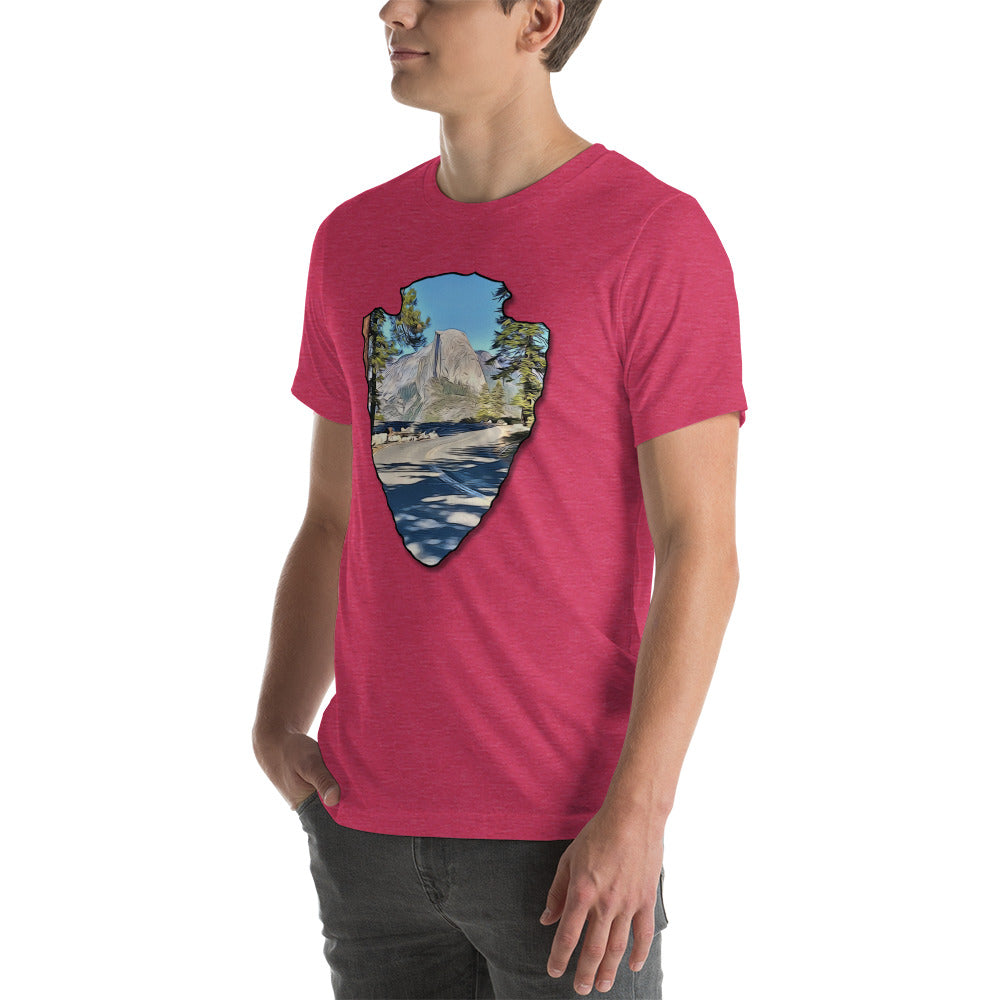 Road to Glacier Point Arrowhead Unisex t-shirt