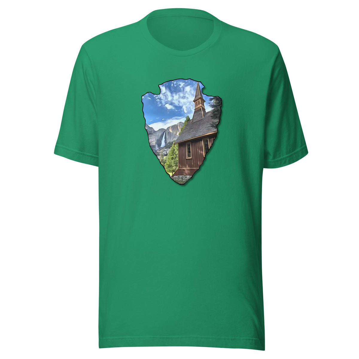 Church and Yosemite Falls Arrowhead Unisex t-shirt