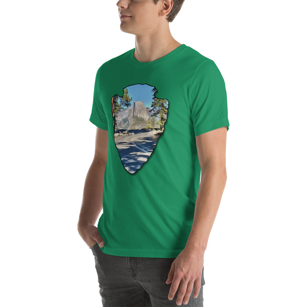 Road to Glacier Point Arrowhead Unisex t-shirt