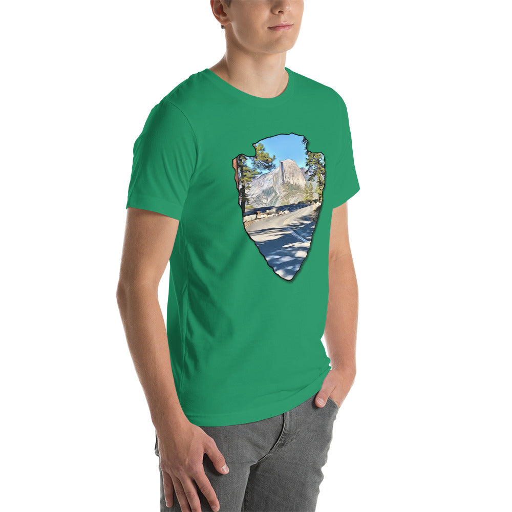 Road to Glacier Point Arrowhead Unisex t-shirt