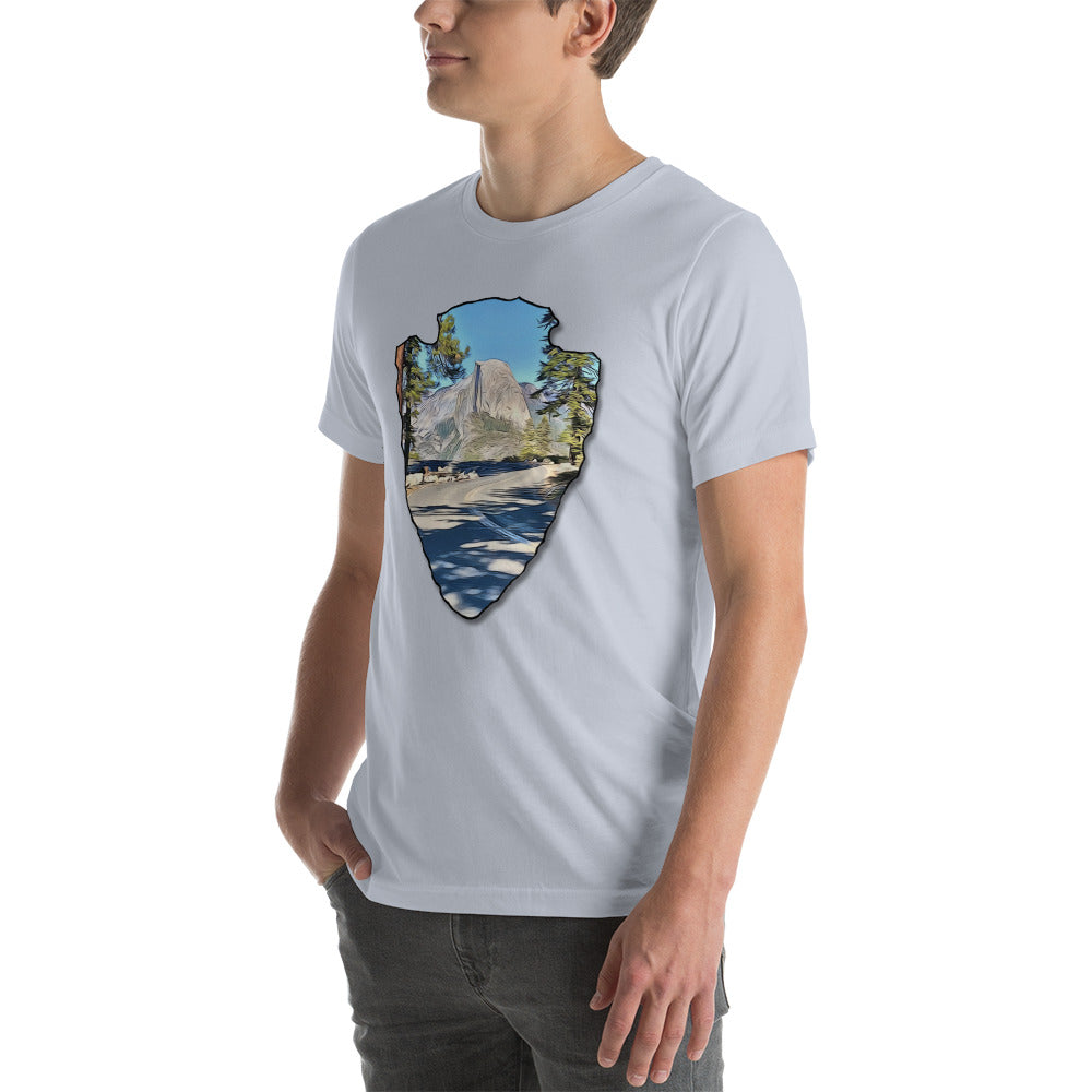 Road to Glacier Point Arrowhead Unisex t-shirt