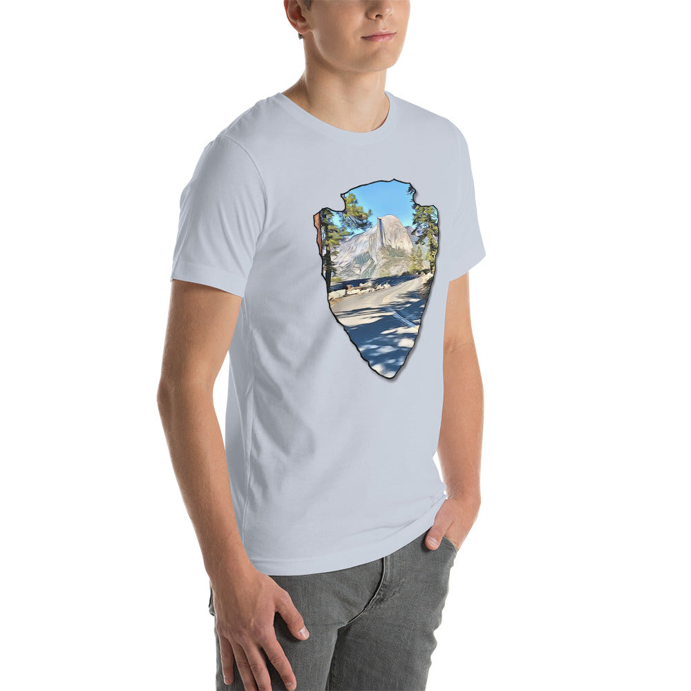 Road to Glacier Point Arrowhead Unisex t-shirt