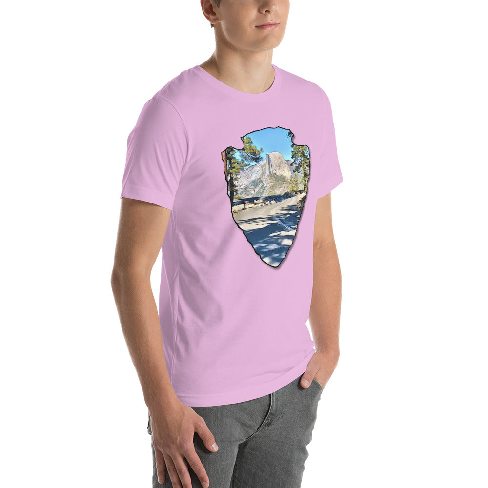 Road to Glacier Point Arrowhead Unisex t-shirt