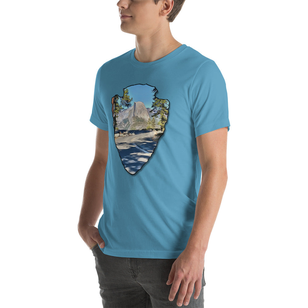 Road to Glacier Point Arrowhead Unisex t-shirt