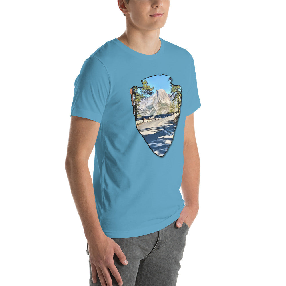 Road to Glacier Point Arrowhead Unisex t-shirt