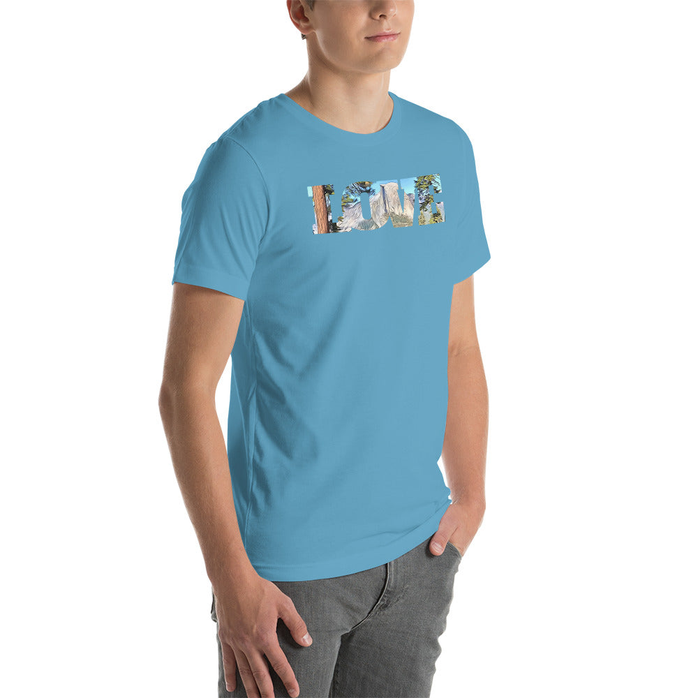 Road to Glacier Point LOVE Unisex t-shirt